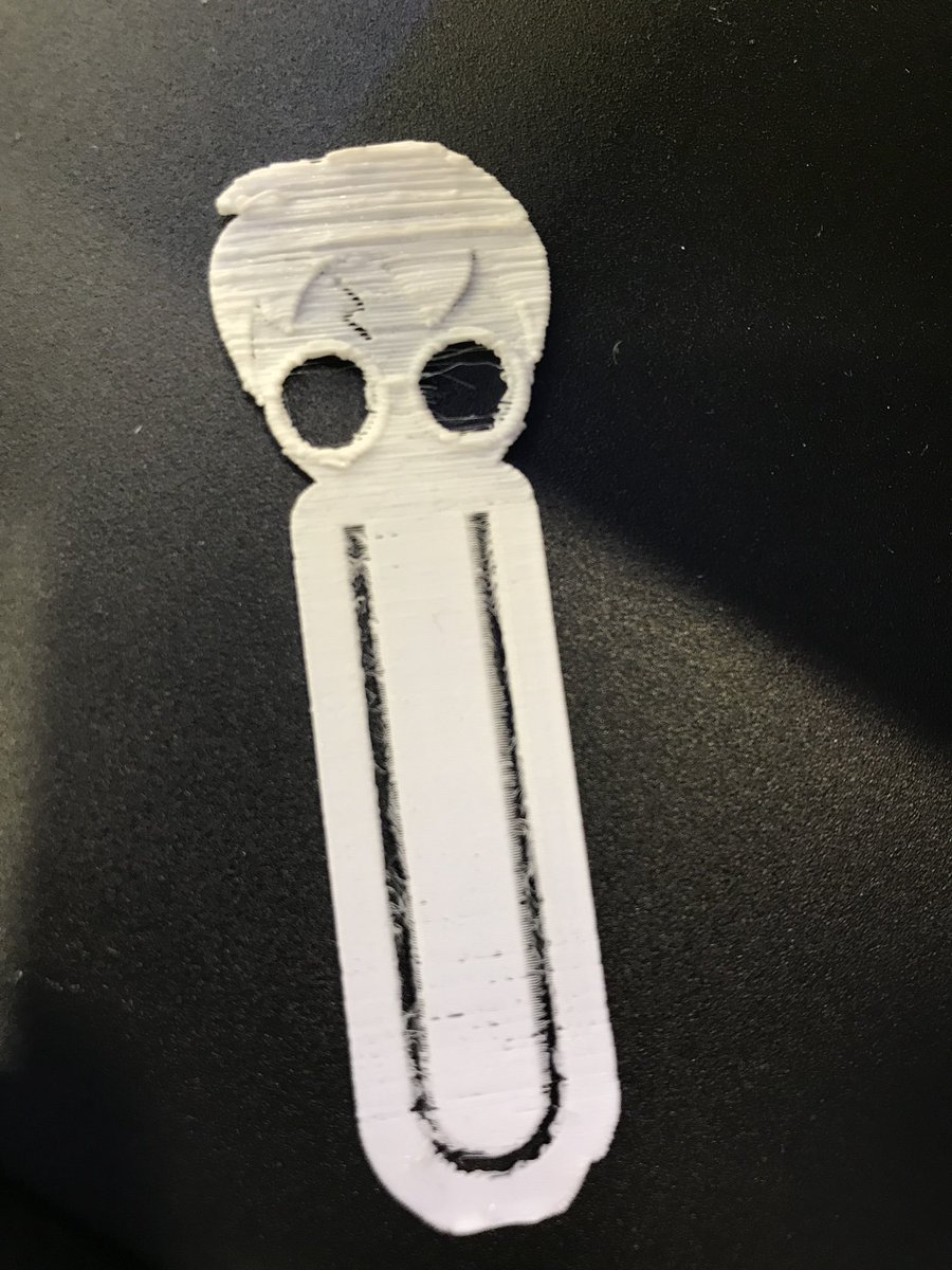 3D printing in action with my Harry Potter book mark! #imslibrary #imsreads #innovationms #ocpsreads