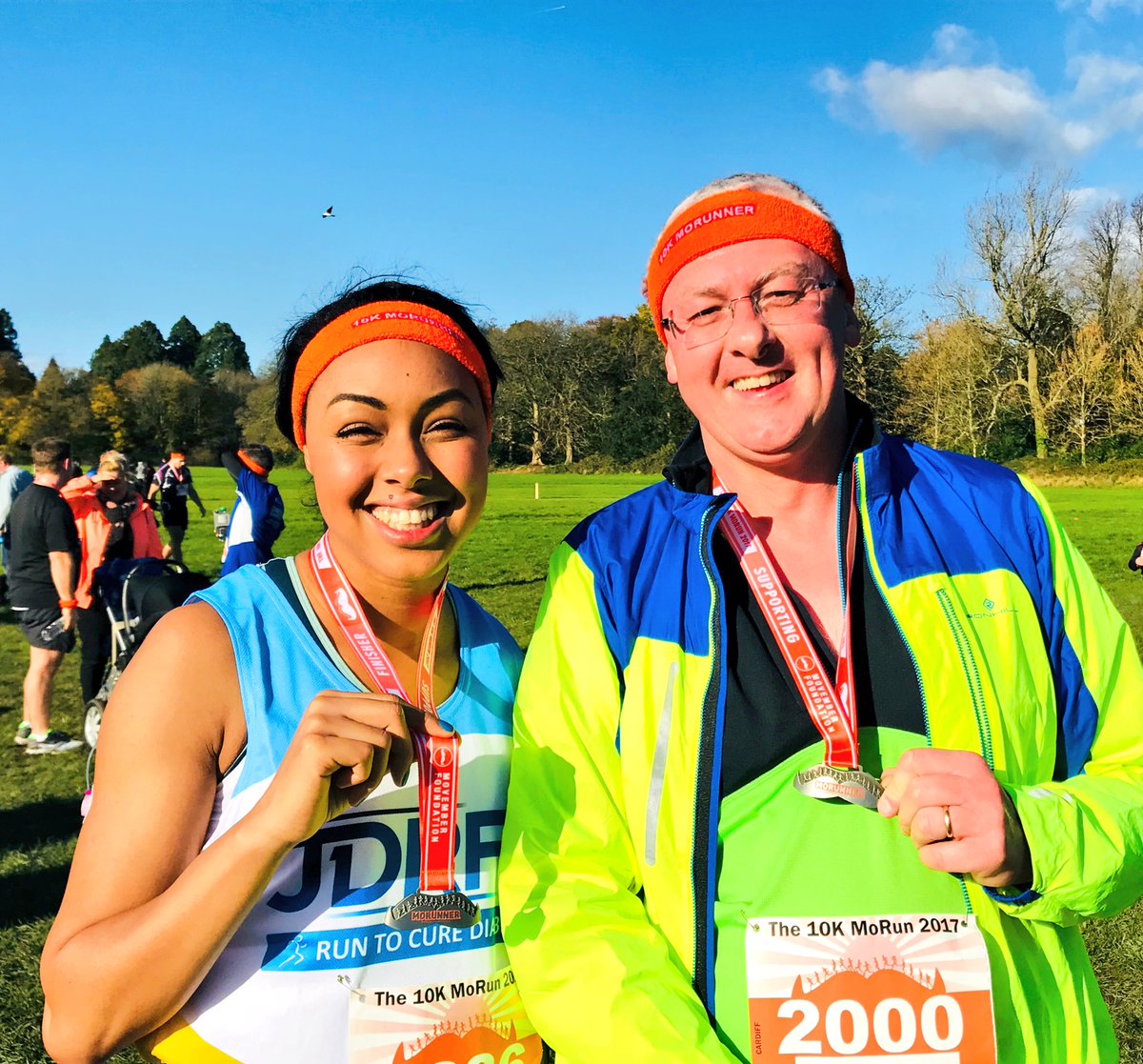 Melstephenson01's tweet photo. We did it!! It was such a brilliant experience! Thanks so much to each and every person that sent a good luck message and gave their support in the run up to the race, it really spurred me on 🏆 #cardiffmorun https://t.co/4tga26C5M6