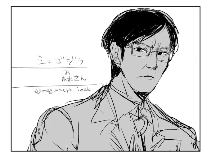 【落書き】メガネキャラとしては一番好みです森さん 