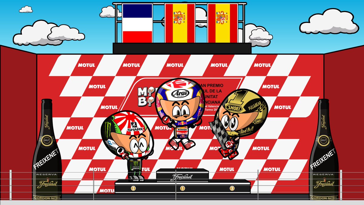 OfficialMinis's tweet photo. MiniBikers - #MotoGP - #ValenciaGP - Podium 

#Pedrosa #Zarco #Marquez #DP26 #JZ5 #MM93 https://t.co/USIEMDWmBS