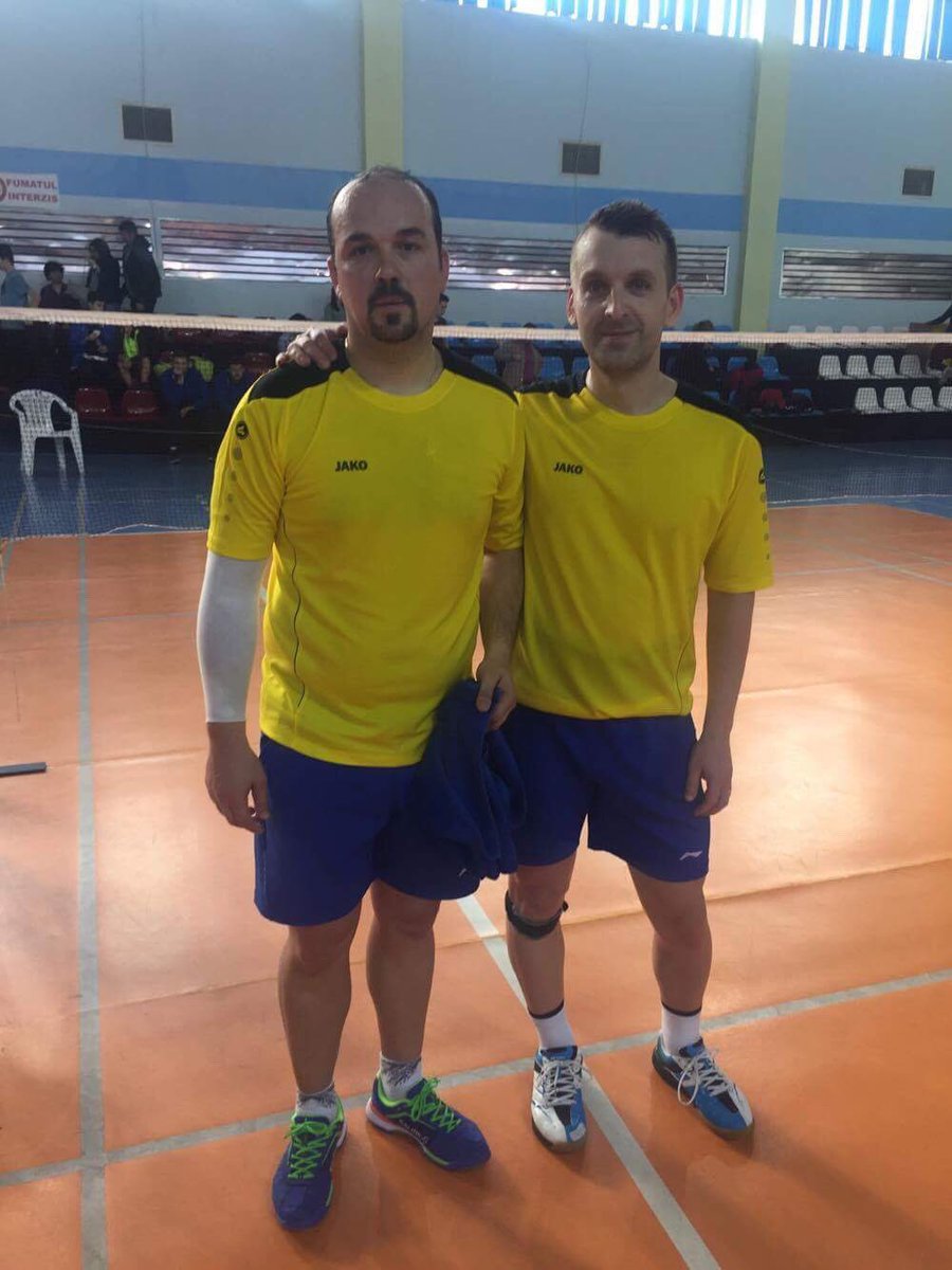 FRBadminton's tweet photo. Campioni nationali la dublu masculin 2017 - Robert Ciobotaru si Daniel Cojocaru (CS Stiinta Bacau)
#badmintonRomania  #campionatulnational https://t.co/IQ9ugz2RoA