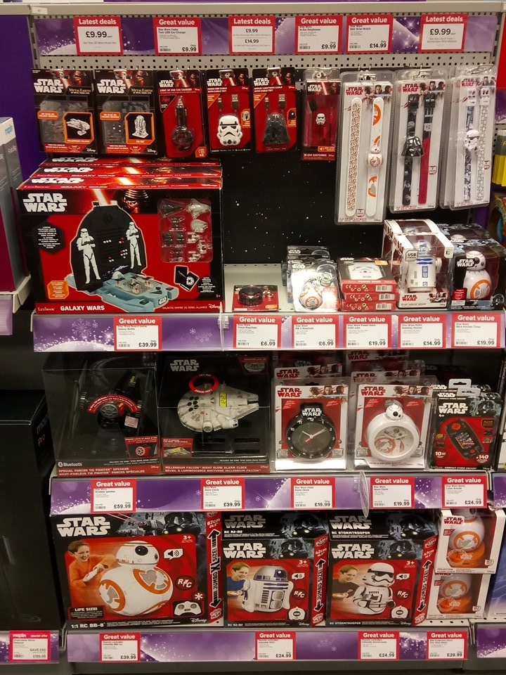 Maplin_SWA's tweet photo. Star Wars gift ideas for Jedi or Sith now in stock at #maplin #Swansea https://t.co/jLTjKqwh89