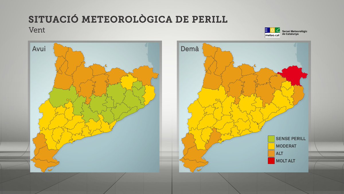 alcantara_alb's tweet photo. ⚠️ Avisos @meteocat per vent per diumenge i dilluns ▶️ https://t.co/b4CcOV6zSU #324eltemps https://t.co/NQrp6rditf