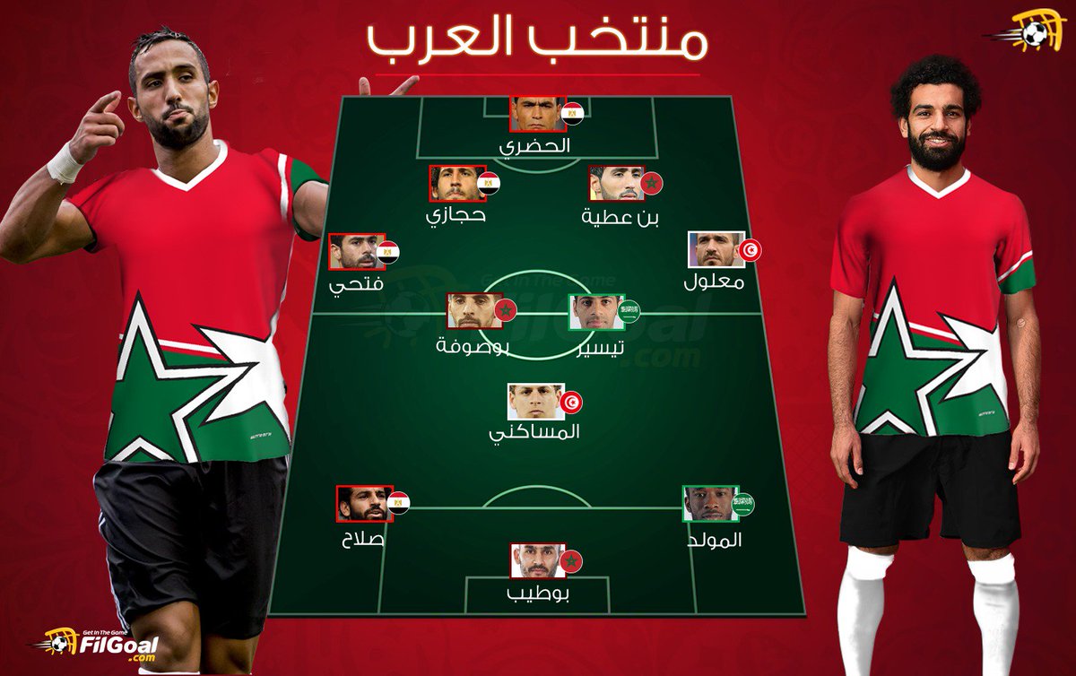 FilGoal's tweet photo. منتخب نجوم العرب 💪
🇪🇬🇹🇳🇲🇦🇸🇦

منتخب ينافس على كأس العالم 🏆 https://t.co/2M2nII1K8u