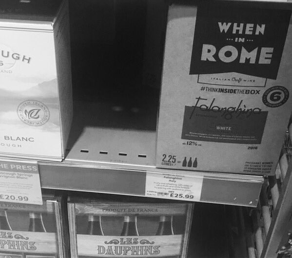 TheBVCollective's tweet photo. Finally, premium wine in a box - stocking up for Christmas @Waitrose @waitrosewine @wheninromewine #wine #wineinbox #thinkinsidethebox https://t.co/mkzosayyAF