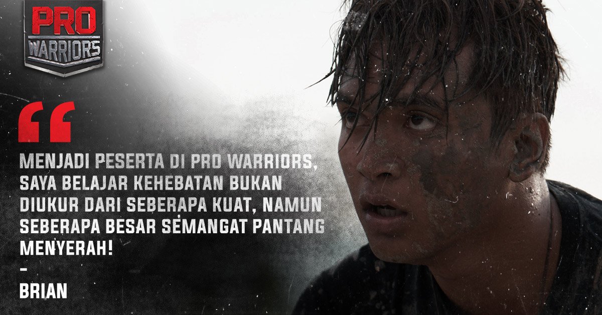 prowarriors_'s tweet photo. Warriors, giving up is easy, getting back up is hard. Do you agree with Brian from #TimCokelat?

#PROWARRIORS https://t.co/fgqd6q9ore