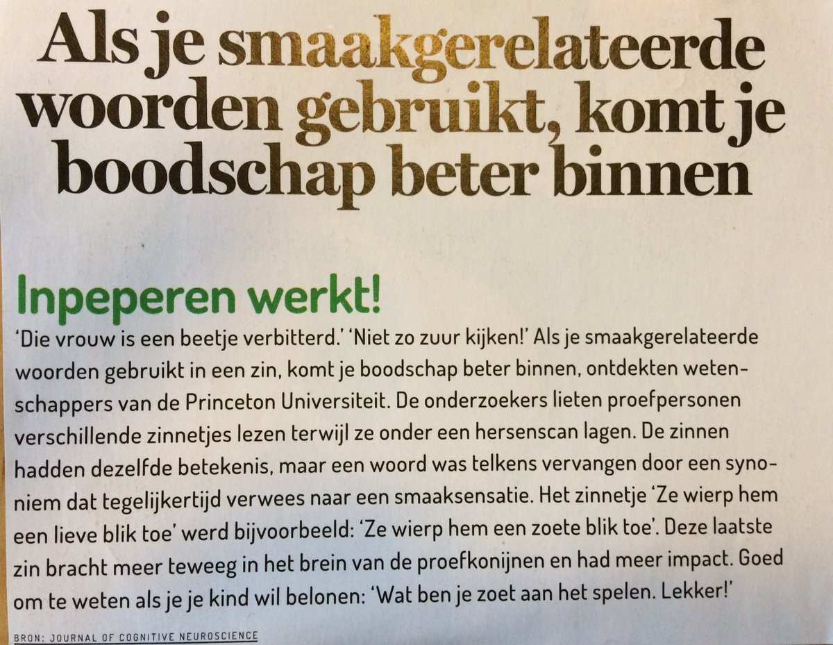 Een kwestie van smaak... #communicatie