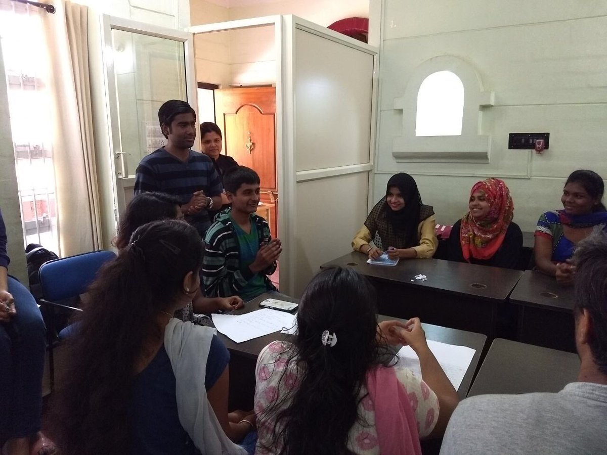 Toastmasters_D5's tweet photo. #sapspeaktolead members involved in #sapcsr @saplabsindia with the dream foundation to teach soft skills to final year graduate students Today. 

#toastmasters #sap4good https://t.co/7P9u5b2Exy