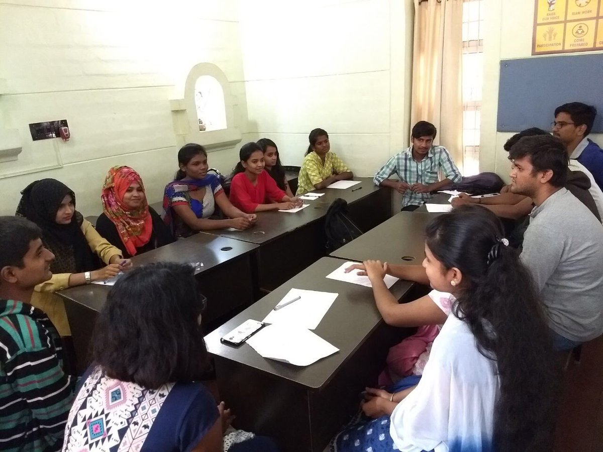 Toastmasters_D5's tweet photo. #sapspeaktolead members involved in #sapcsr @saplabsindia with the dream foundation to teach soft skills to final year graduate students Today. 

#toastmasters #sap4good https://t.co/7P9u5b2Exy