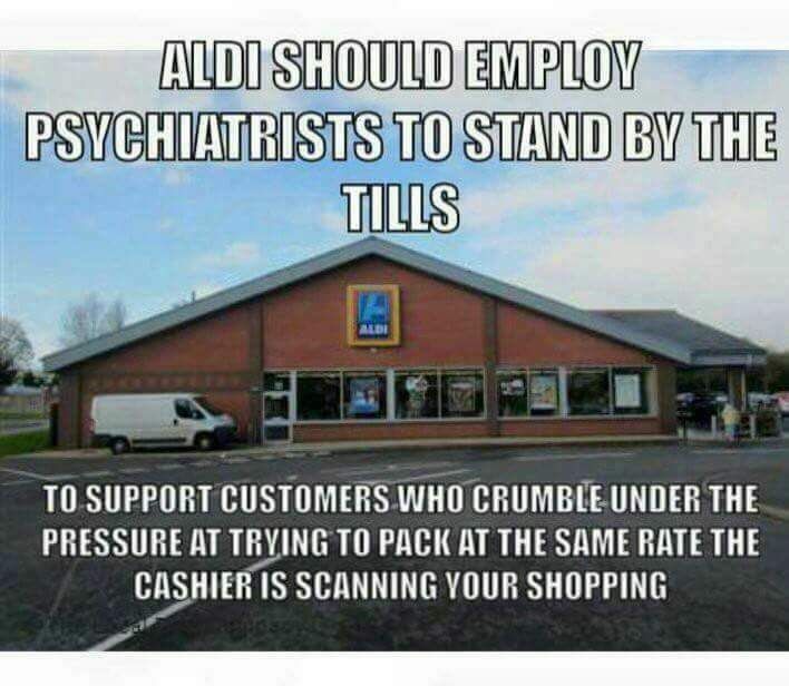 SexyTimeToy's tweet photo. #speedpacking #aldi #meltdown #shoppinghell https://t.co/JdEut2nU3C