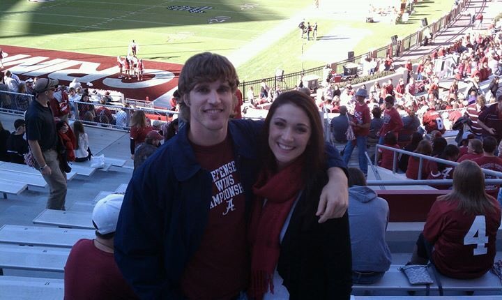 Then and now, 7 years later...My forever game day date ❤️