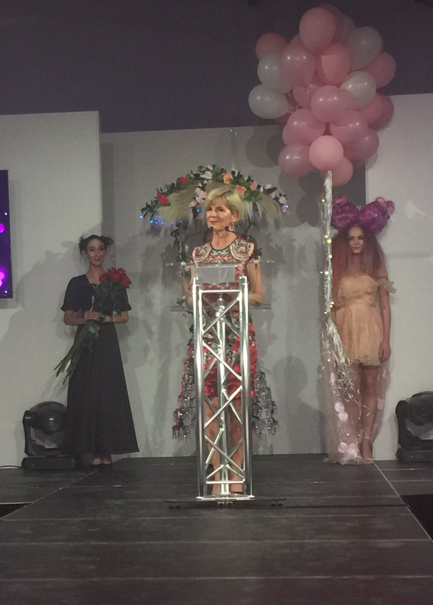 HonJulieBishop's tweet photo. Celebrating successful #Qld business, promoting creative industries &amp; showcasing talent 💇🏼@ Stefan's Annual Hair Stylist Awards 🎉#Brisbane https://t.co/NH9Djdm6oI