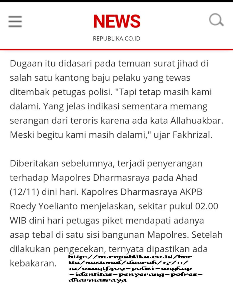 arp_fa's tweet photo. indikasi serangan dari teroris karena ada kata Allahu Akbar?
astaghfirullah.. apkh ini benar pernyataan dr polisi? Jk iy sangt disayangkan.. https://t.co/DlobSHYnrv