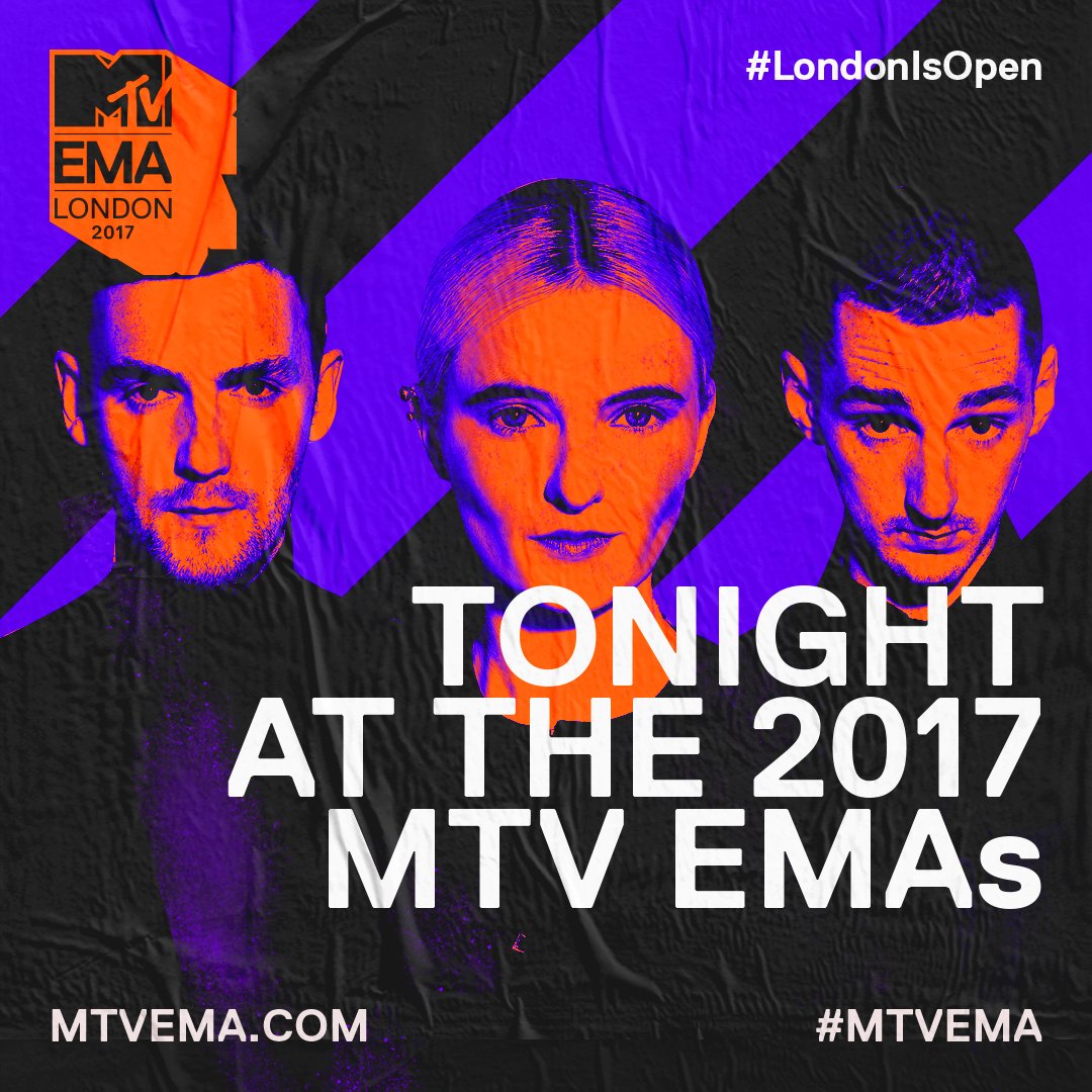 MTVMusicUK's tweet photo. TONIGHT 🔥 #MTVEMA https://t.co/WbsCON00sj