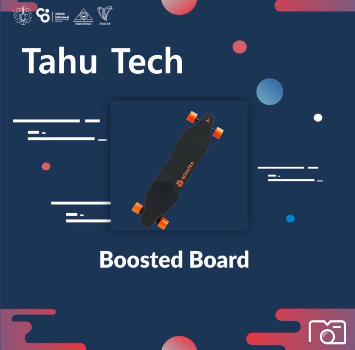 HMSI_ITS's tweet photo. [Tahu Tech #4]

Selamat malam Evolver !

Boosted board adalah sebuah skateboard yang menggunakan penggerak bertenaga listrik.

Skateboard canggih ini dapat dibeli dengan  banderol harga $450.

Sumber: dailysocial.id

#TahuTech
#IMUpdate
#IMago
#HMSIEvolve
#ITSSurabaya https://t.co/7N1PN8YFCL