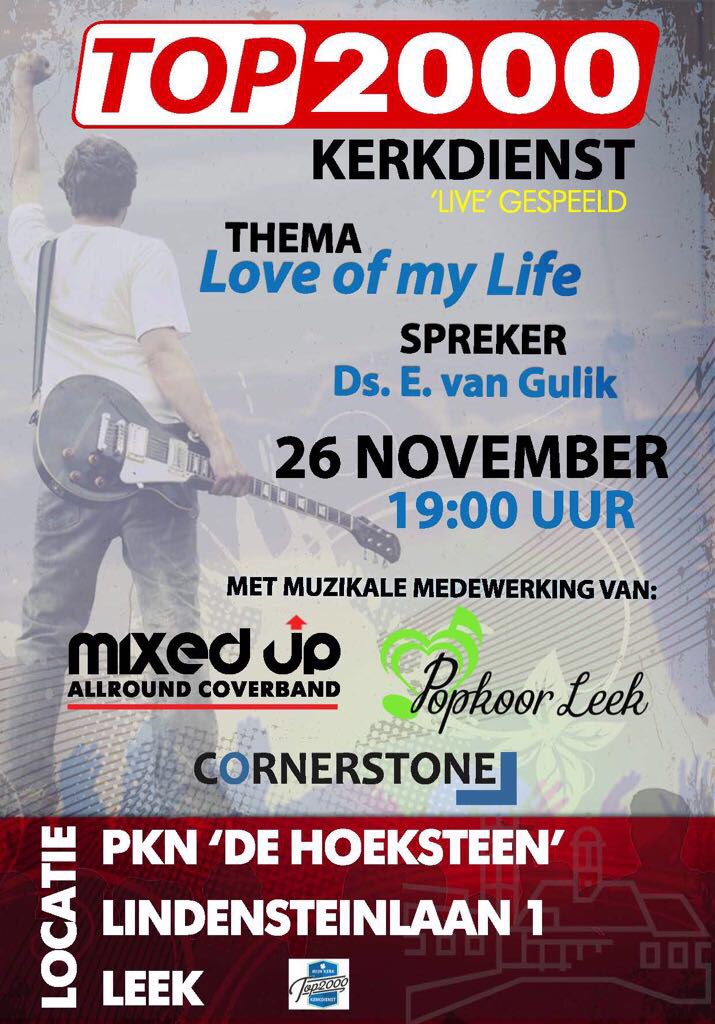 Nog twee weken tot ons volgende optreden. Jij komt toch ook?!?