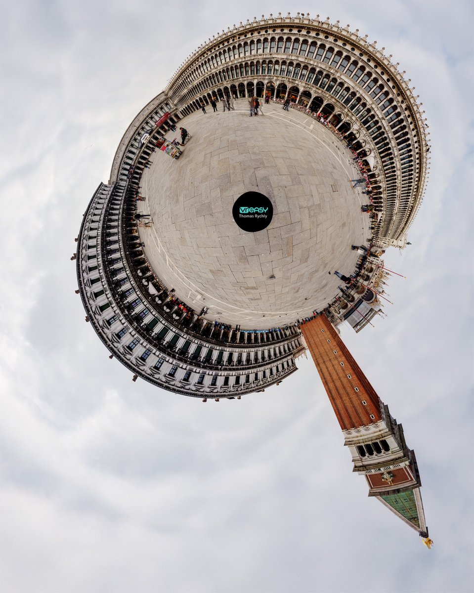 Our photographer Thomas just sent in this little planet of piazza de san marco in venice. See a cool shot of the piazza at night here in our cloud 
edit.vr-easy.com/tour/697/
#venice #VirtualReality #360photography #piazzadesanmarco