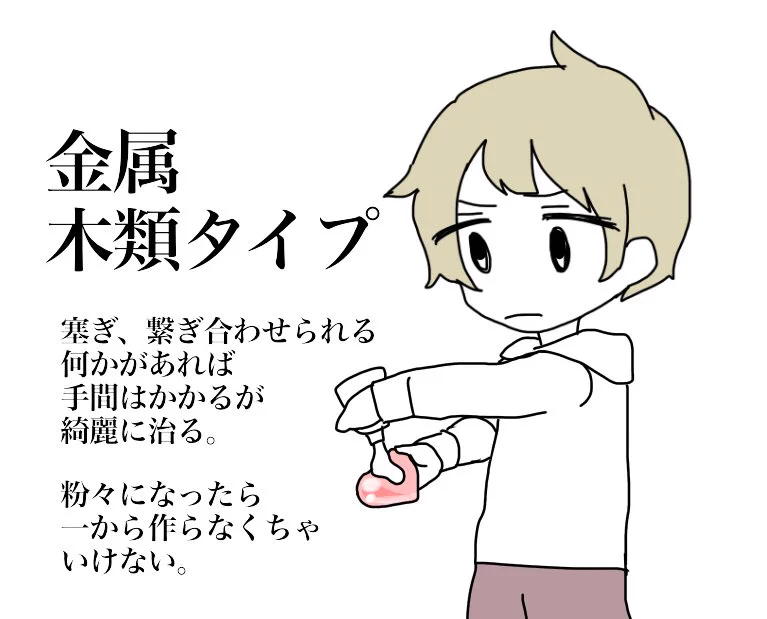 あなたはどのタイプ？？心を4つの素材で表現してみたら・・・