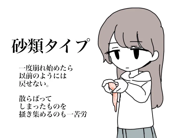 あなたはどのタイプ？？心を4つの素材で表現してみたら・・・
