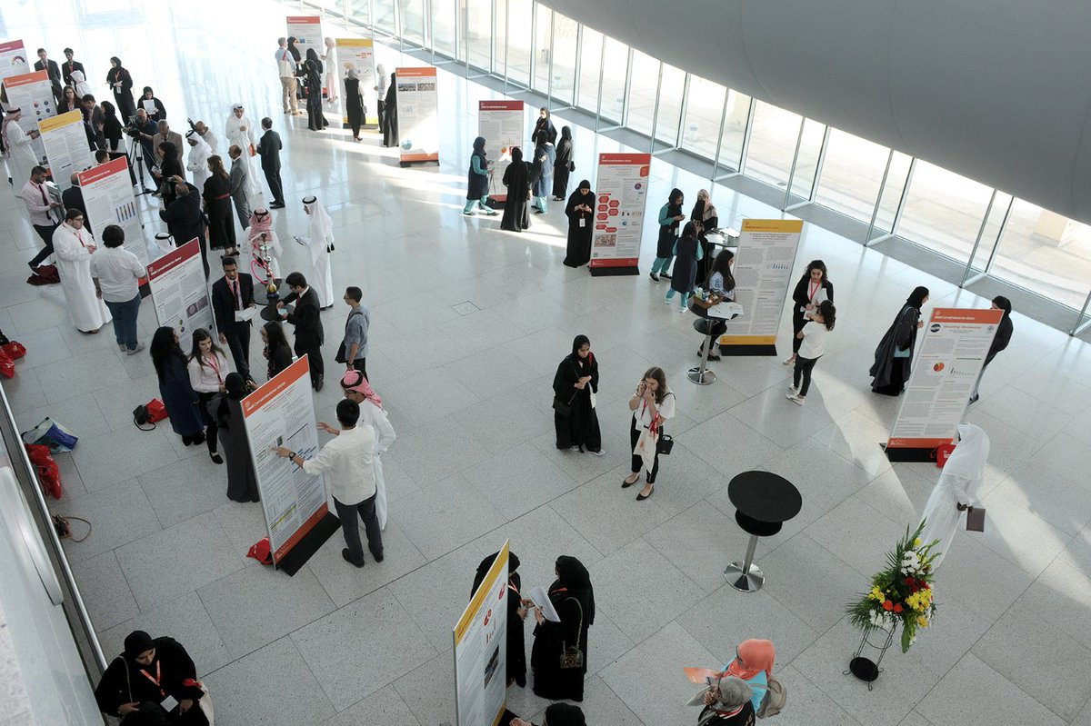 SahtakAwalan's tweet photo. The High School Medical Conference #HSMC2017 @WCMQatar. Great crowd. Amazing stories by WCM-Q #alumni. And a big congratulations to Qatar International school for winning the first prize at #HSMC2017. 
@WCMQatar @QF @students_qatar @hbku @msec_q @Qatar_Edu @MOPHQatar @WISE_Tweets https://t.co/mLRDn68MH1