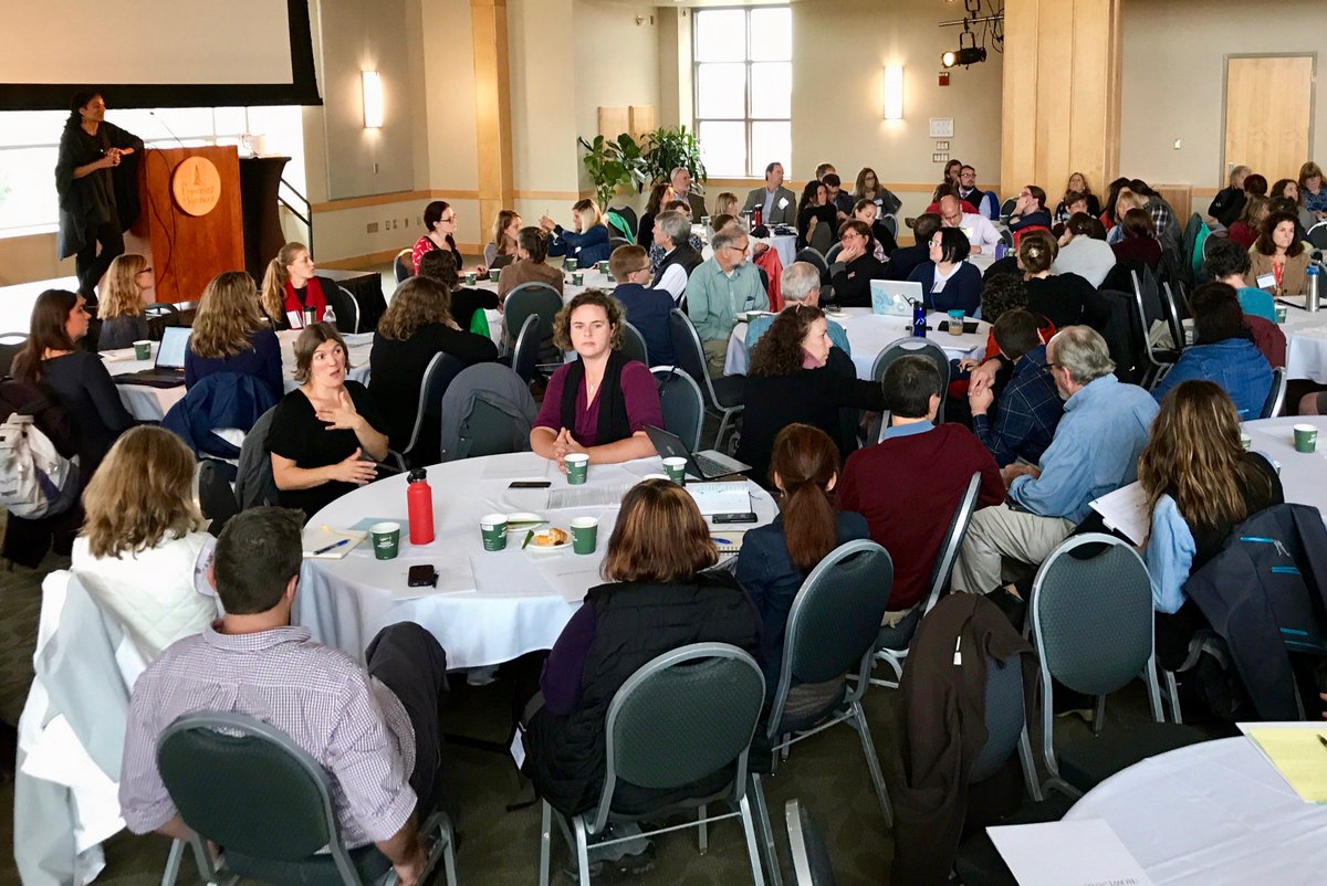 msmBTV's tweet photo. Ruha Benjamin connecting with #teachers #listening #PublicSchools #innovation #vted #RFCVT17 @ruha9 @RowFn @innovativeEd @JPhillipsVT @802painter @faystonedleader @MtAbePrincipal @toutefolle @EricaWallstrom https://t.co/8ZjbiD9jw0