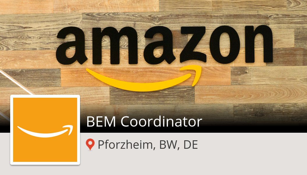 DilyDaly's tweet photo. Apply now to work for #Amazon as BEM #Coordinator! (#Pforzheim) #job https://t.co/z9NDLd1z5H https://t.co/sWjs7G7Aux