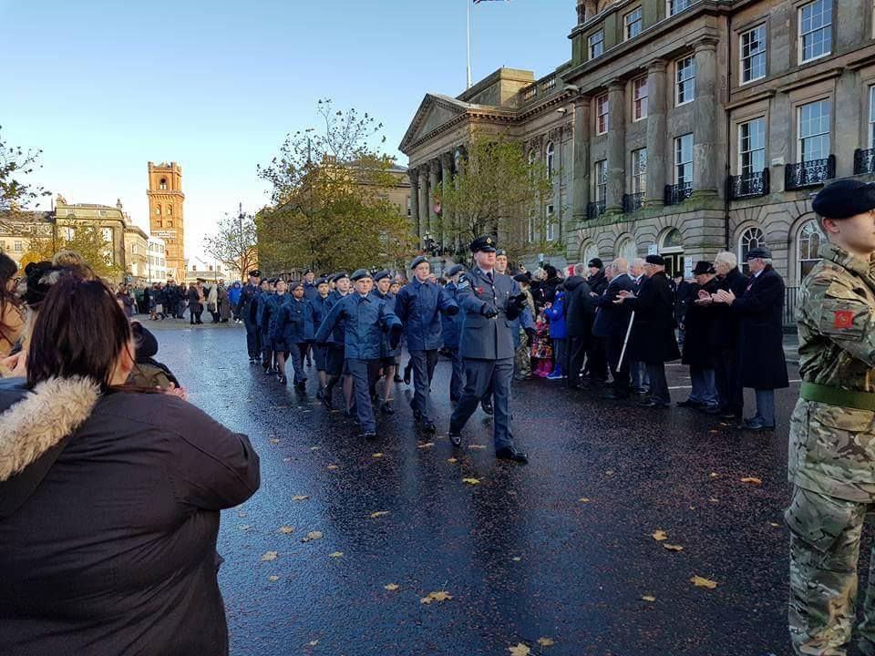 Today 400 paraded across the Wirral and Merseyside to remember the fallen. #WeWillRememberThem