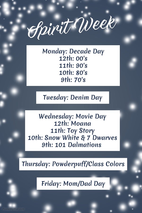 STEMStuCo's tweet photo. Spirit week starts tomorrow!!! https://t.co/OrwJRBE2TC