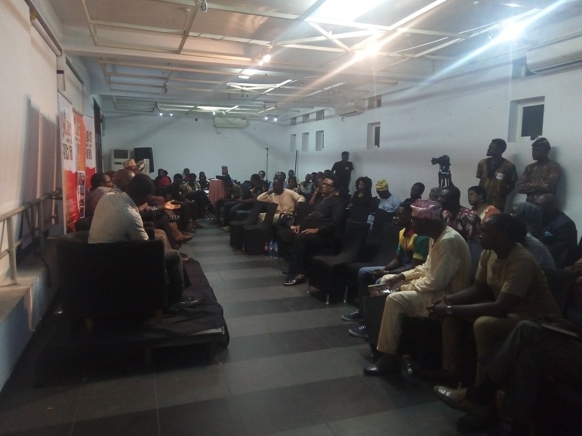 Labaf1's tweet photo. A cross section of attendees at the #LABAF2017 Art Stampede on the Nigerian Literary Critic #critics #criticalthinking @AsiriMagazine @jahmananikulapo @TAkinosho @dejitoye @BBCAfrica @theveryderin @SkyJournalMedia @tonikan11 https://t.co/QwNsbkQkgt