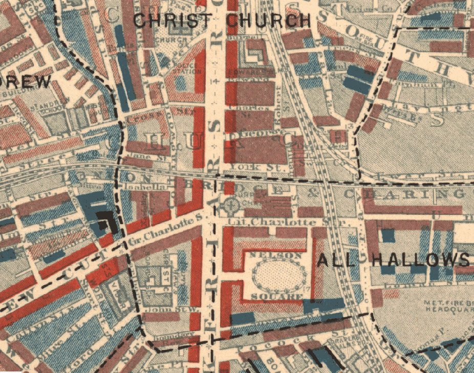 summerstown182's tweet photo. Here's a very special #RemembranceSunday treat for all Sidney Lewis fans - before they came to #Tooting, Sid's parents Edward & Fanny Lewis lived here at 83 Blackfriars Road #Southwark, married at nearby #ChristChurch in 1888 #SPUD182 https://t.co/4DEu1HjhtX