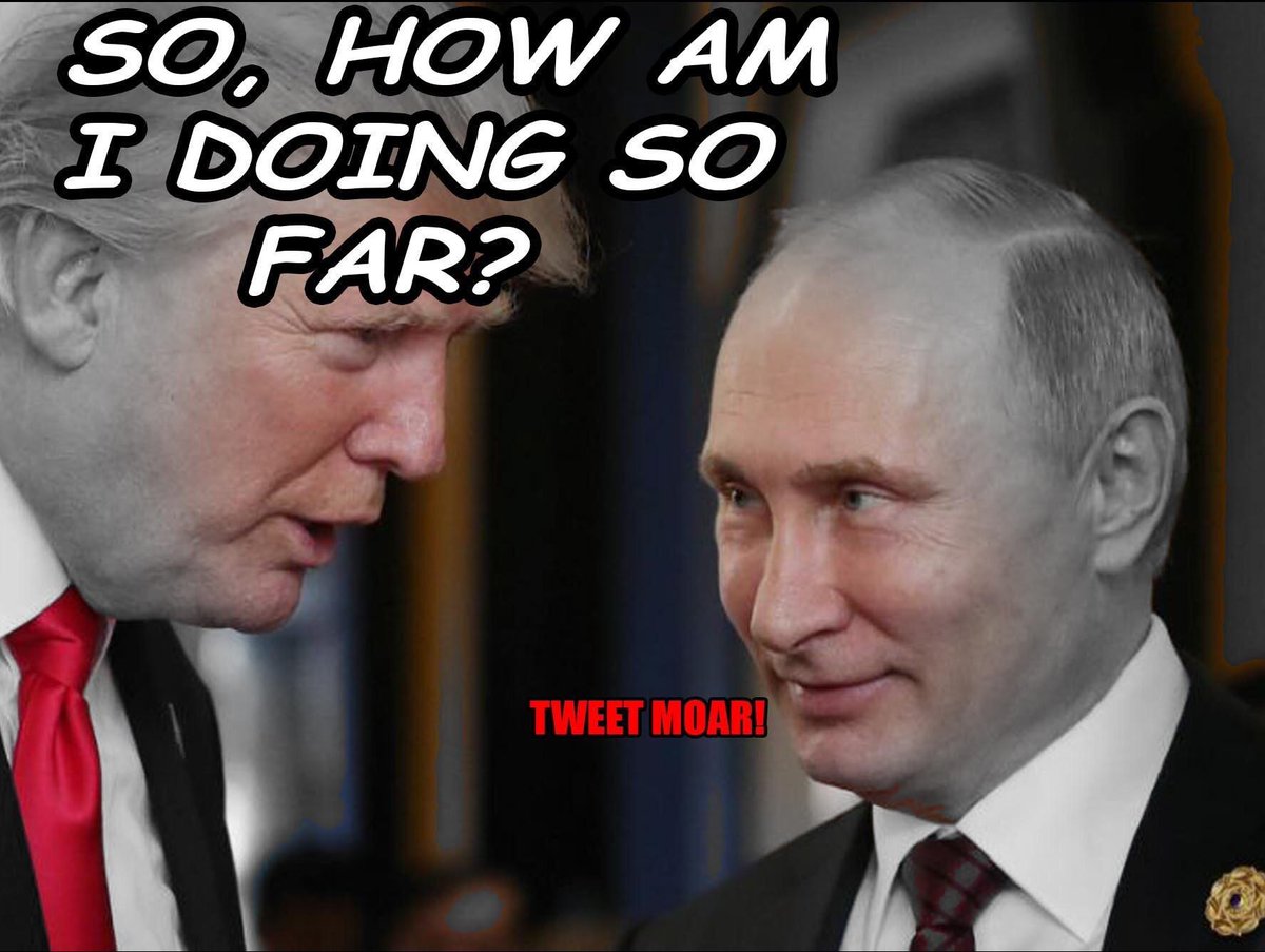 JamesASquires's tweet photo. In our President's mind, there is only one person, about which he will never say a negative word.
It's not out of love.
Nor out of respect...
#TrumpFearsPutin https://t.co/7ChkdHRgP2