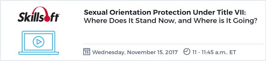LauraRexford's tweet photo. Join Skillsoft as Wendy Fischman gives practical advice on how employers can best manage Sexual Orientation protection under Title VII.
https://t.co/CXRGwLYkHZ https://t.co/eOo1y5k8RL