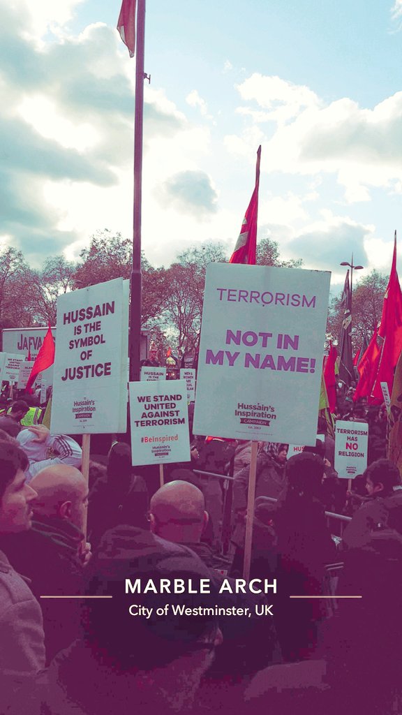 A4BAS's tweet photo. Yet another successful #ArbaeenUK Procession held in Central London, spreading the message of global peace and social justice. #HussainInspires #LestWeForget #BeInspired https://t.co/JeKuvxIqsa