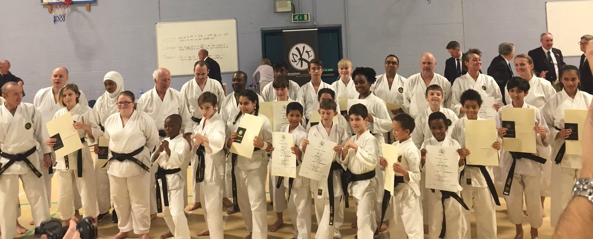 SKCEngland's tweet photo. New Dan Grades at todayโs SKCE Black & Brown Belt Course... #skce #karate https://t.co/Bv9bCdc5Ys