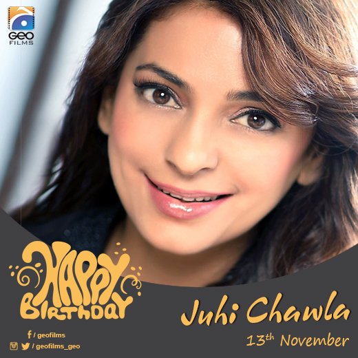 A very Happy Birthday to Juhi Chawla!  