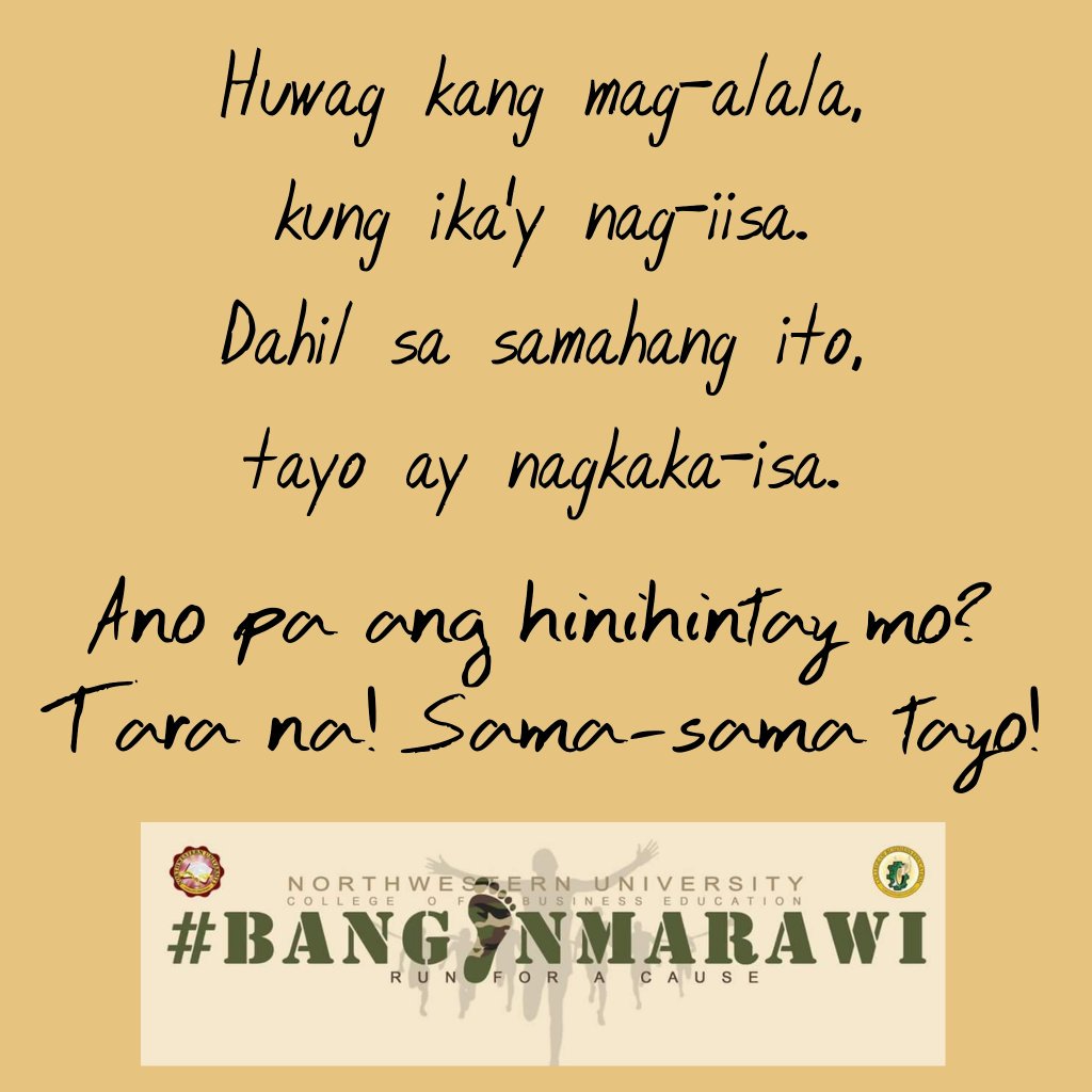 ITHSC2018's tweet photo. 20 days nalang mga bes! I-tag niyo na ang inyong mga kasama at tayo'y maki-isa! #BangonMarawi https://t.co/7lFSnt5F7Y