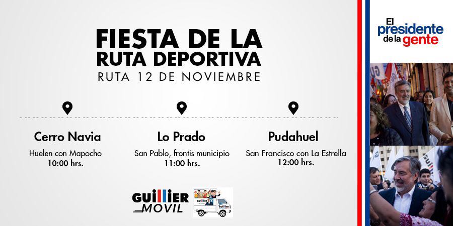 El último domingo antes de las elecciones nos encontramos recorriendo las calles en el <a href="/Guillier/">Alejandro Guillier</a> Móvil. El deporte es una instancia de encuentro, al igual que esta campaña ciudadana.