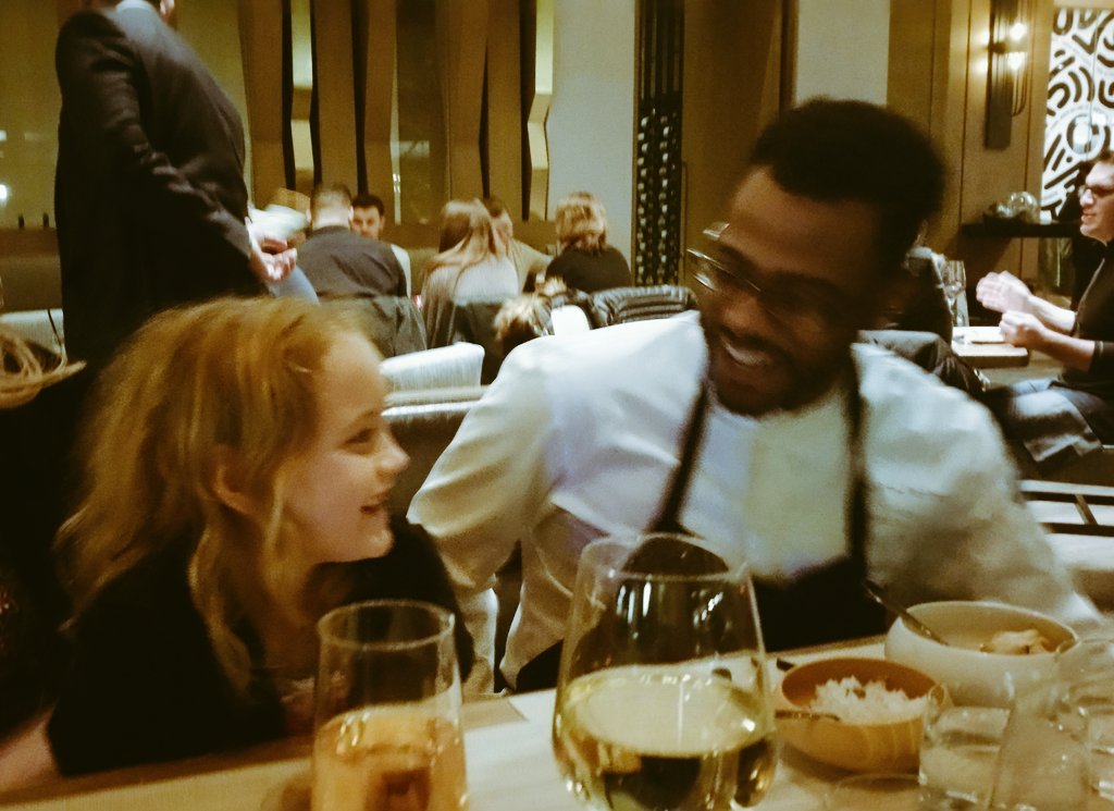 michellehammer's tweet photo. @ChefKwame Thora says "It was like a dream!" Thanks for an epic night- our hearts, minds, and tummies are smiling.♡ @kithandkindc #ChefHero #foodways https://t.co/opNiAjJQ8v