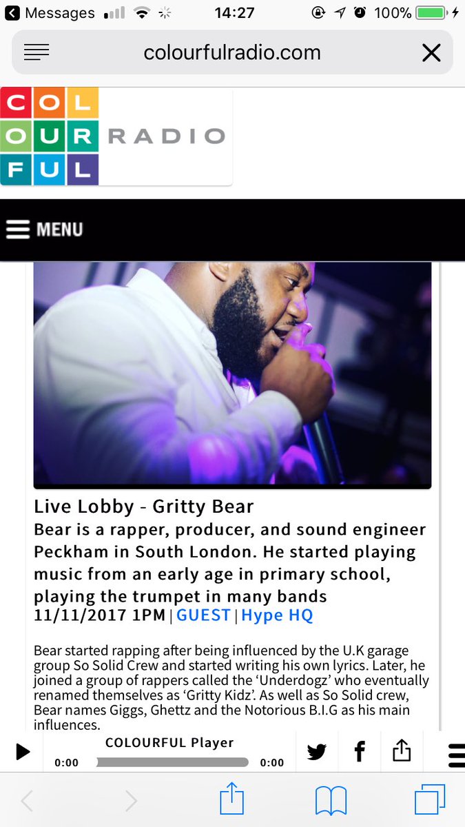 GrittyBear's tweet photo. Shout Out To @colourfulradio @HYPEHQRADIO For This Post Man!! 
Link Below Have A Read On Your Boy
https://t.co/ZXTEGYJGOk https://t.co/SpGwQGGl1z