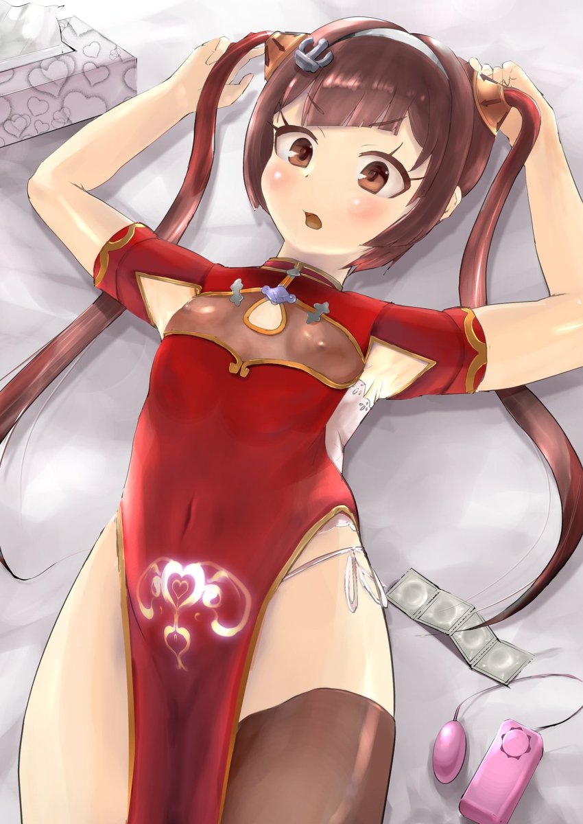 「平海ちゃんの淫紋チャイナ服」完成。絵に添えるエロポエムはpixivのほうにアップします。#平海 #アズールレーン 