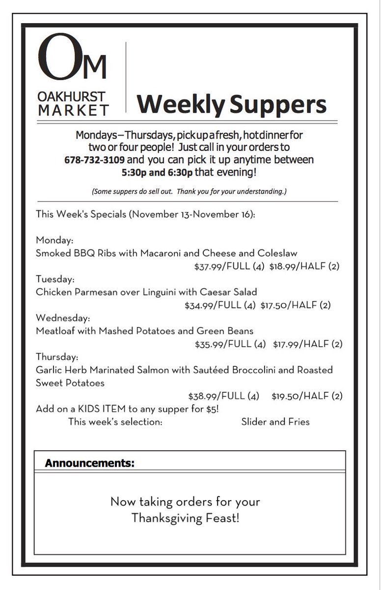 Oakhurst Market (@oakhurstmarket) on Twitter photo 