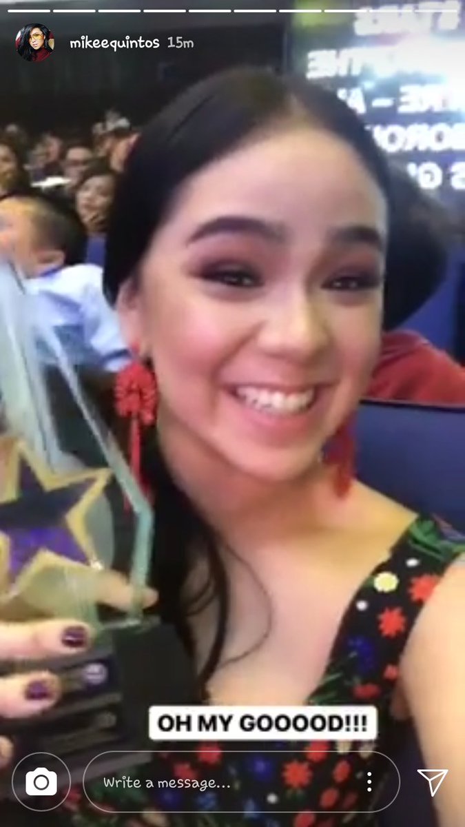 Roelyn06's tweet photo. Congrats Ate @mikeequintos for your frist BESR FEMALE TV PERSONALITY OF THE YEAT MORE AWARDS ATE MIKEE @MQSweeties @mikeequintos https://t.co/DAORLXQkmQ