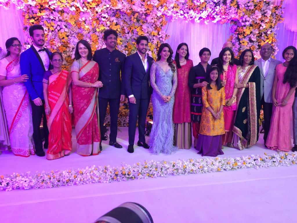 Latest pictures and inside gossips from Samantha Naga Chaitanya Hyderabad reception