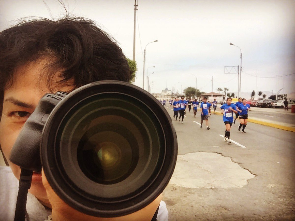 Tomando #fotos ando en la 6ta Carrera #DPWorld Callao
#fotógrafaSoy