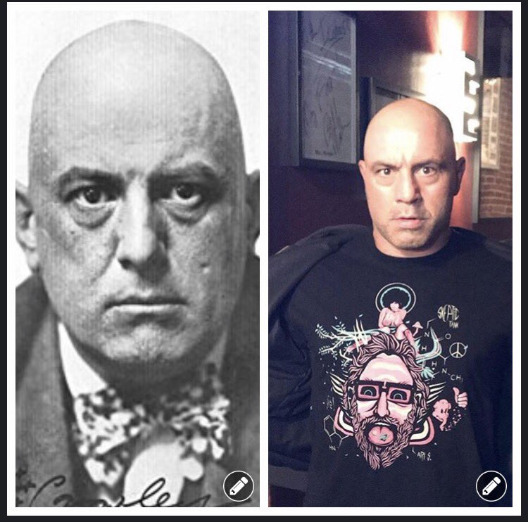 helohray's tweet photo. The resemblance in uncanny @joerogan #allistercrowley #joerogan #theirprobablythesameperson https://t.co/YdkCjw9fHW
