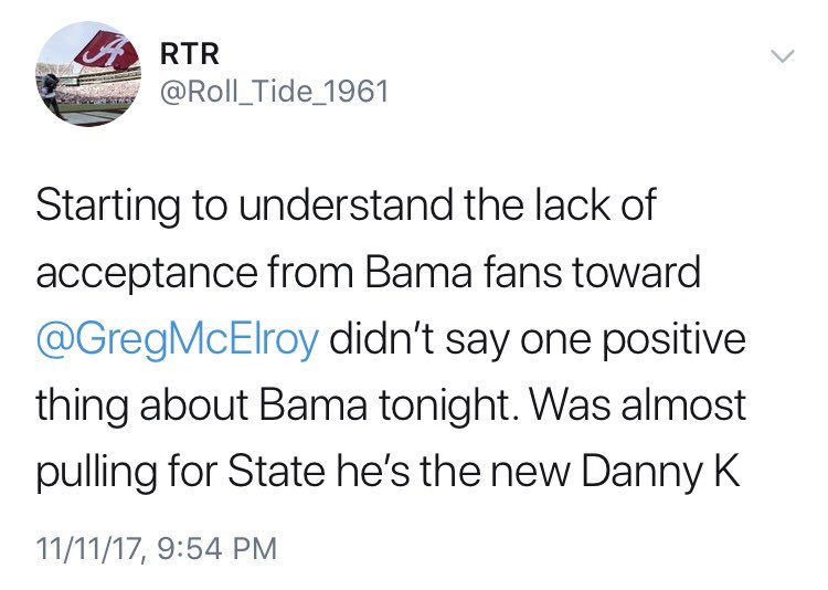 GregMcElroy's tweet photo. After last night’s game, I learned that people hear what they want to hear. 😂 https://t.co/lUSpRPSfE4