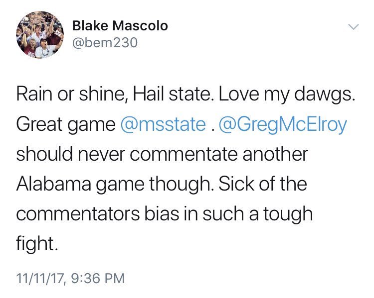 GregMcElroy's tweet photo. After last night’s game, I learned that people hear what they want to hear. 😂 https://t.co/lUSpRPSfE4