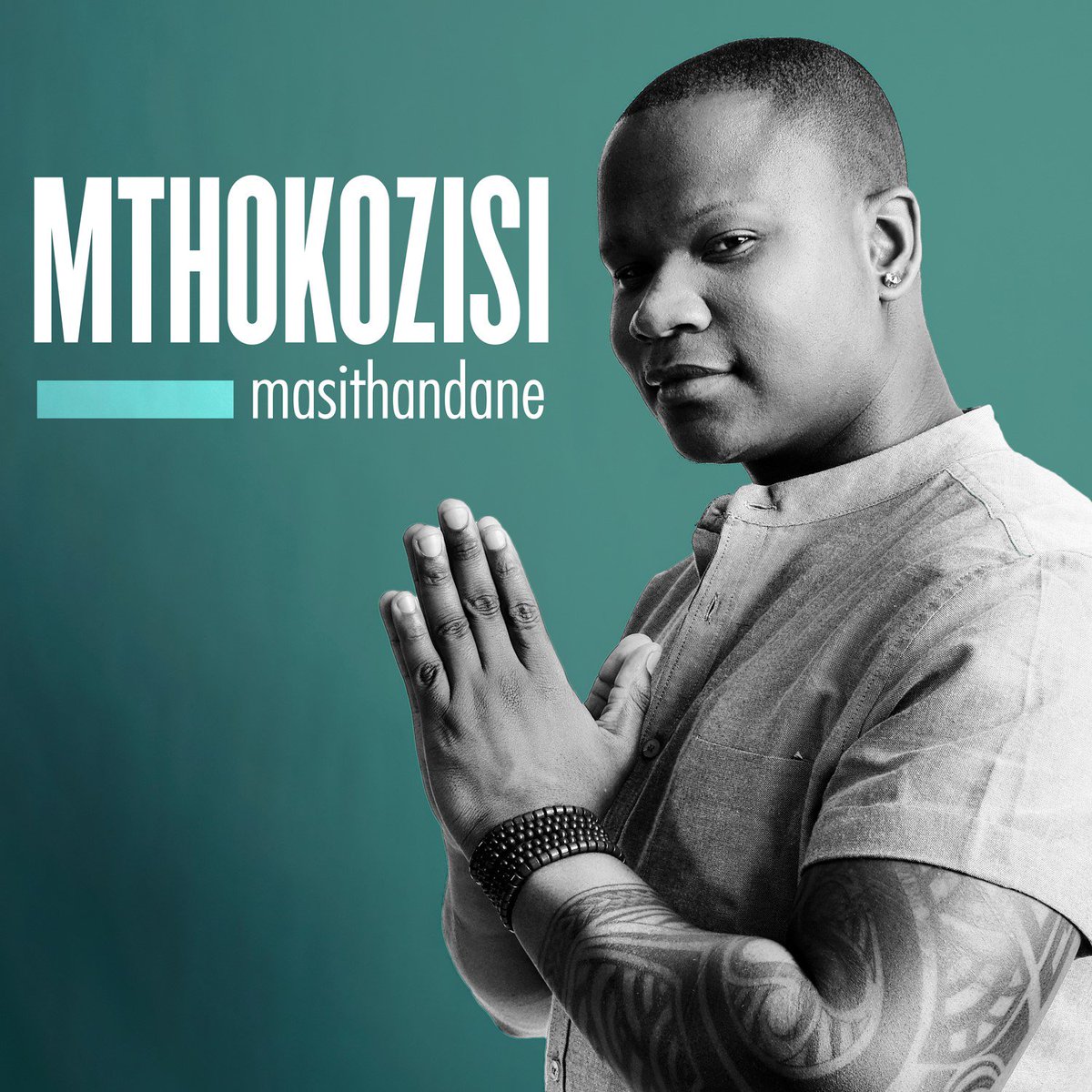 IdolsSA's tweet image. In an #IdolsSA FIRST #IdolsMthokozisi will be performing a song he wrote himself. It's called “Masithandane” &amp;amp; the album art is LIT too thanks to @TruworthsTweets. bit.ly/2hnMGoq