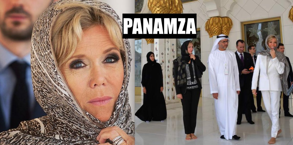 Brigitte Macron déteste le voile islamique -sauf en voyage officiel chez de riches arabes