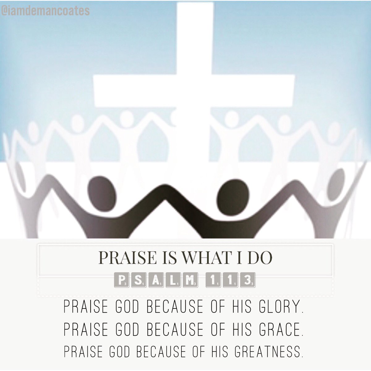 iamdelmancoates's tweet photo. We praise God because our praise is pleasing to God #Jesus #God #praise #me #faith #hope #love https://t.co/j2OMSJg3ov